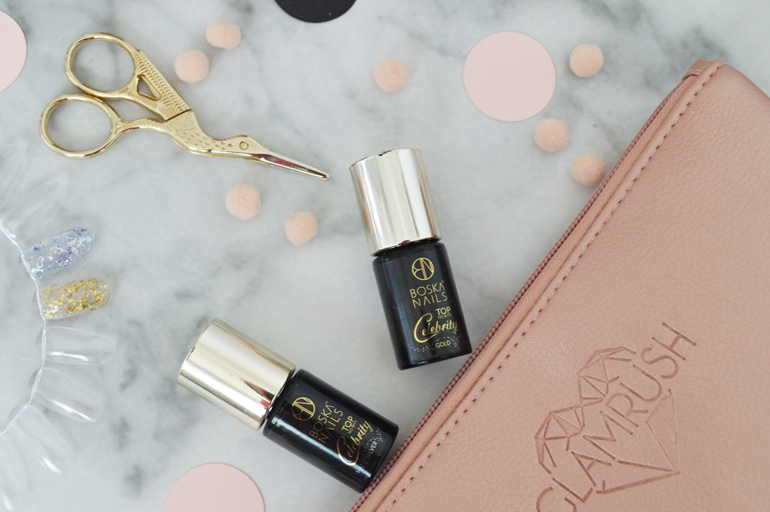 top celebrity boska nails top z kawałkami folii